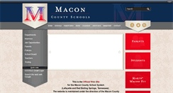 Desktop Screenshot of maconcountyschools.com