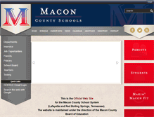 Tablet Screenshot of maconcountyschools.com